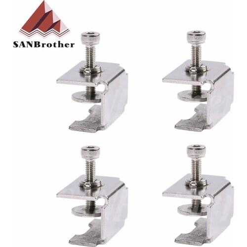 4pcs 3D printer accessories glass plate of heating bed clamp fixed clip