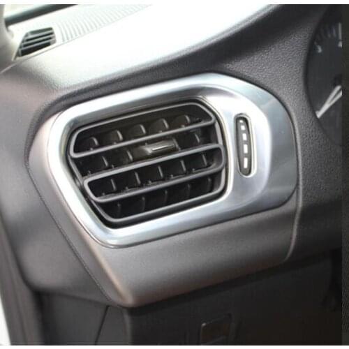 For 2014 2015 2016 ABS Plastic Citroen Elysee C-Elysee accessories Car Air conditioner Vent outlet panel cover trim car styling