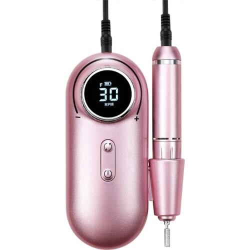 30000 RPM Low-Noise Quick Speed Electric Nail Drill Machine Mill Cutter Sets Rechargeable Manicure Tips Pedicure File