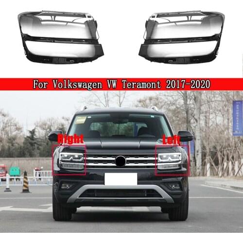Auto Light Caps For Volkswagen VW Teramont 2017-2020 Headlamp Lampshade Lampcover Head Lamp light Covers Glass Lens Shell