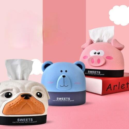 Paper towel box cartoon dog storage box creative household goods car carton car tissue holder tissue box holder tissue boxes