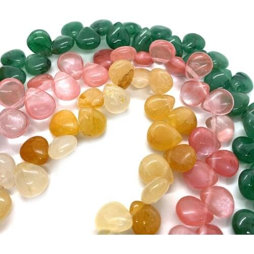 Natural Stone Panax Notoginseng Hole Beads 8x12mm Crystal for DIY Charm Jewelry Making Earrings Bracelets Necklaces Accessories