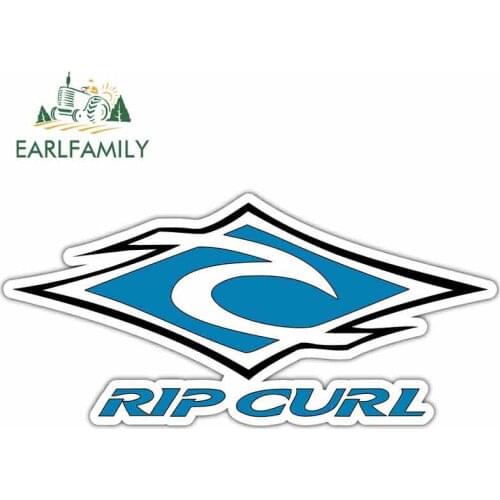 EARLFAMILY 13cm Car Stickers and Decals for Rip Curl Creative JDM Funny Decoration Vinyl Waterproof Trunk Waterproof Car Wrap