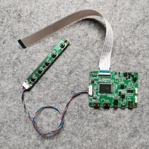 EDP 30-Pin 2mini micro USB 5V Power laptops 1920*1080 LCD controller board DIY kit For LM133LF1L/LM133LF4L/LM133LF5L matrix