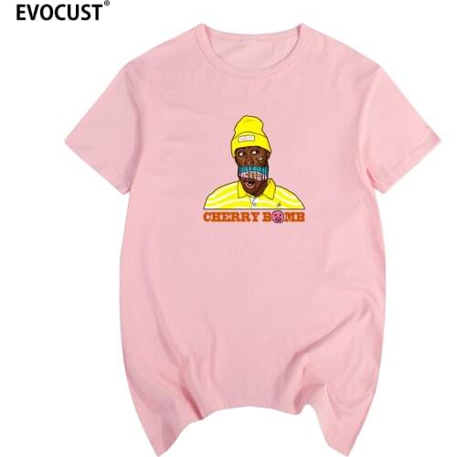 Golf Wang cherry bomb flower Harajuku skate hip hop Tyler The Creator T-shirt Cotton Men T shirt New TEE TSHIRT Womens