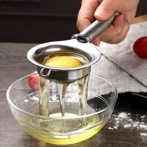 304 Stainless Steel Egg White Separator Tools Egg Yolk Separator Eggs Liquid Filter Baking Tool Rapid Separation Kitchen Gadgets