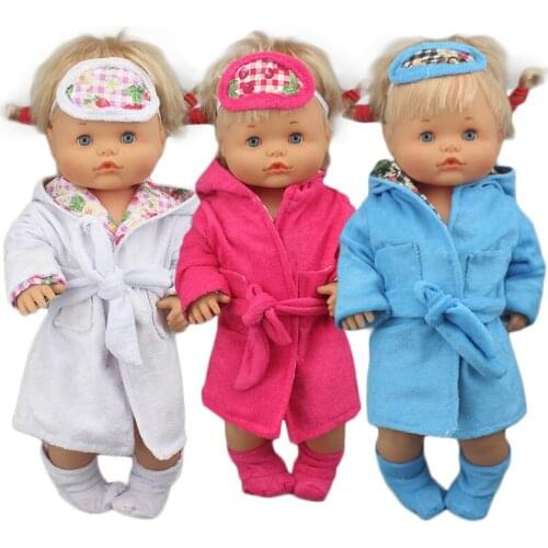 Lovely three piece sleeping suit For 42 cm Nenuco Doll 17 Inches Baby Doll Clothes