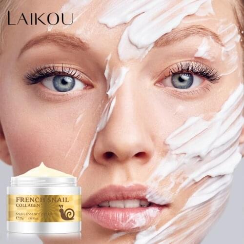 LAIKOU Snail Cream Anti Wrinkle Face Cream Anti Aging Hydrating Brightening Whitening Spots Shrink Pores Moisturizing Skin Care