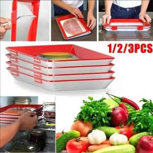 1/2/4/6/8Pcs Food Preservation Tray Food Fresh Keeping Fresh Spacer Organizer Food Preservate Refrigerator Food Storage