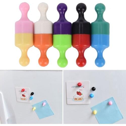 Magnetic Thumbtacks Neodymium Pins Fridge Magnets Teaching Painting Thumbtack 12mm*20mm 1pcs Color Randomly