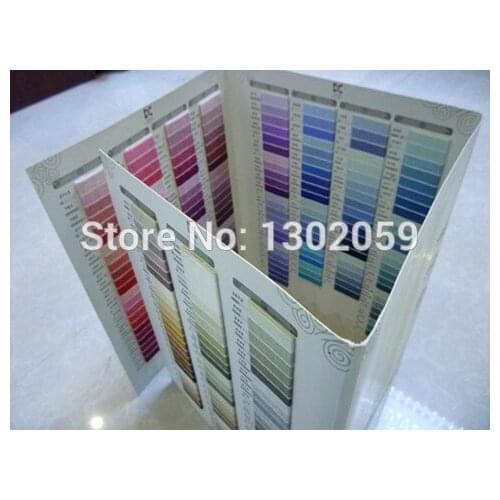 High Quality Embroidery Thread 447 Color Map Book----Cross Stitch Thread Tool