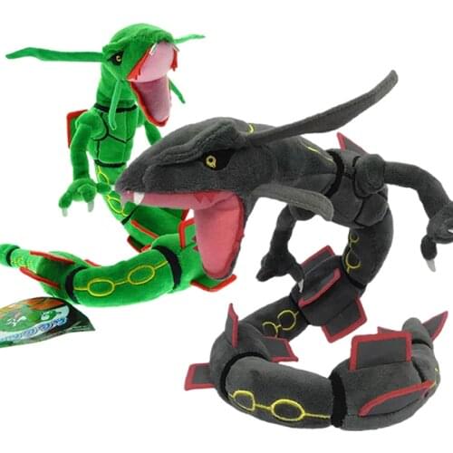 80 CM Pokemon Rayquaza Plush Dolls Kawaii Pokémon Go Cartoon Anime Stuffed Toys Cute Girl Children Birthday Christmas Gift
