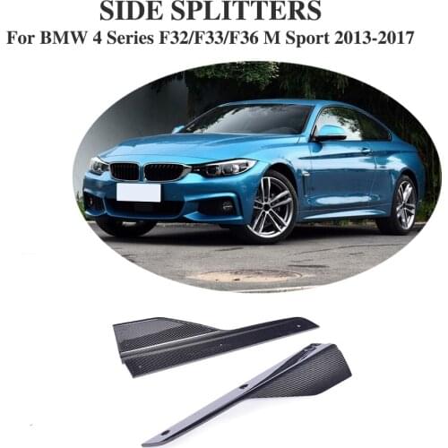Factory Carbon Fiber Aprons Splitters Rear Side Skirts Guard for BMW 4 Series 435i M Sport Coupe 2-Door 2013-2017