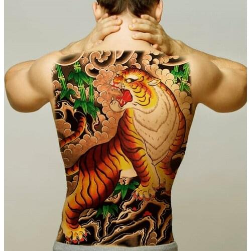 Waterproof Temporary Tattoo Sticker cool Tribal totem fake flash tatoo tatouage Stickers back tattoo for girl women men body art