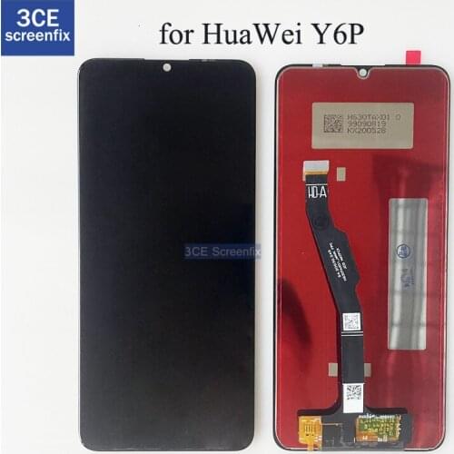 100% Tested 6.3'' For Huawei Y6P LCD Display Touch Screen Digitizer Assembly For Huawei Y6P MED-LX9 MED-LX9N Replacement