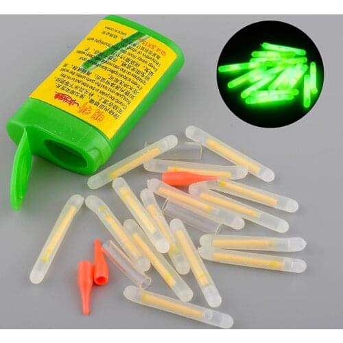 15PCS 4.5x36mm Night Fishing Float Chemical Light Fish Fluorescent Glowing Fishing Light Stick Luminous Float Lights