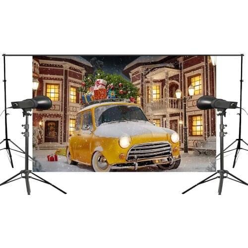 150x210cm Exquisite Bright Christmas Night Photography Backdrop Background Studio Prop