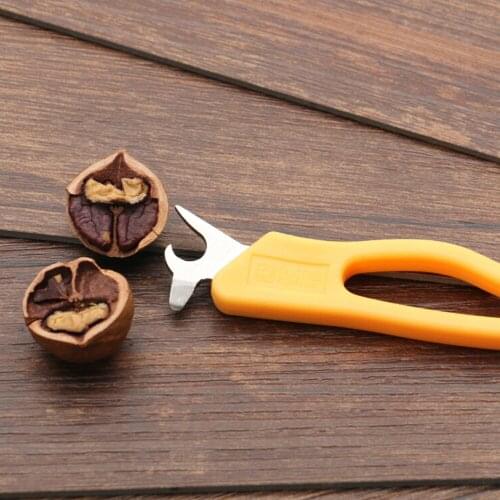 2Pcs/set Nutcracker Walnut Pliers Sheller Nut Clip Stainless Steel Home Kitchen Snacks Tool Multi-Function