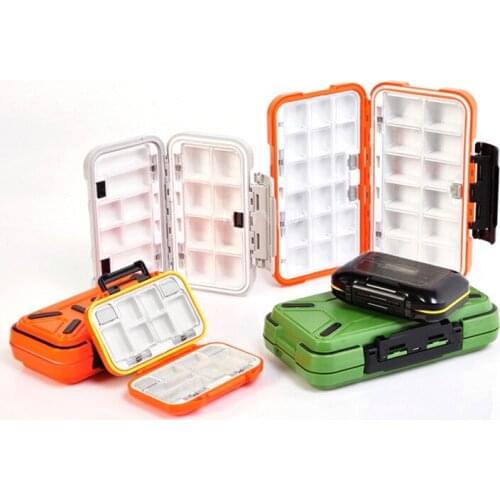 200Pcs/Lot New Design Fishing Tackle Boxes Double Layer 30 Compartments Lure Fishing Box S/M/L Fly Fishing Tackle Boxes