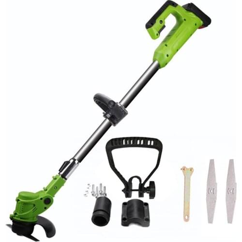 24V Electric Lawn Mower Agricultural Household Cordless Weeder Lithium Battery Garden Pruning Tool Grass Trimmer Brush Cutter