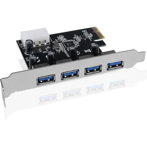 4 port USB 3.0 PCI-e Expansion Card PCI express PCIe USB 3.0 hub adapter 4-port USB3.0 controller USB 3 0 PCI e PCIe express 1x
