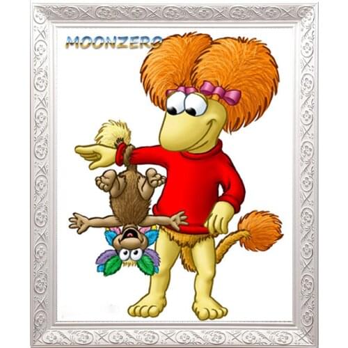 5D Diamond Embroidery Cross Stitch Diamond Painting Cartoon Pictures Full Square Crystal Rhinestones Needlework Wall Sticker set