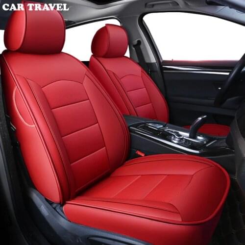 CAR TRAVEL custom real leather car seat cover for Volkswagen vw polo Beetle Touareg Tiguan Phaeton EOS Magotan Variant car seats