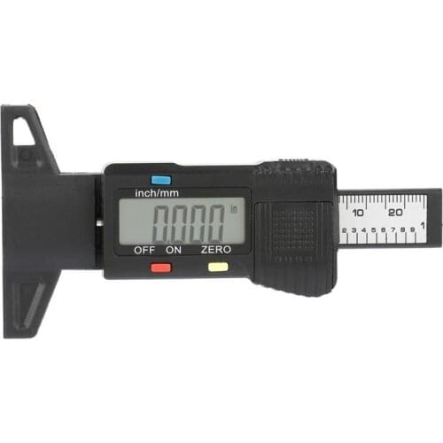 Digital Tread Depth Gauge Depth Tester Tire Thread Tester Gauge LCD Display Measuring Tools ferramentas para marceneiro