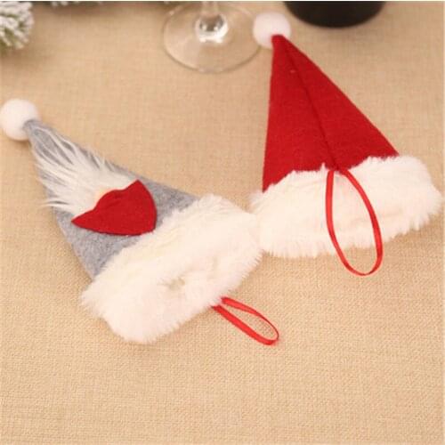 Tableware Holder Bag Christmas Hat Christmas 2021 Christmas Decorations Home Decoration Accessories Kitchen Tableware Holder