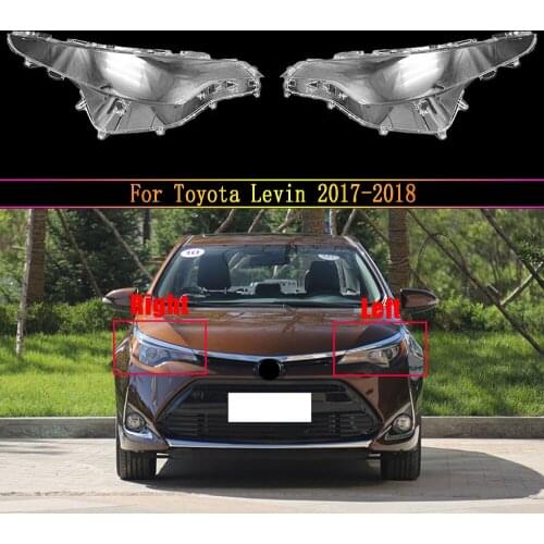 For Toyota Levin 2017 2018 Car Front Headlight Headlamp Lens Cover Lenses Dust Cover Shell Plastic