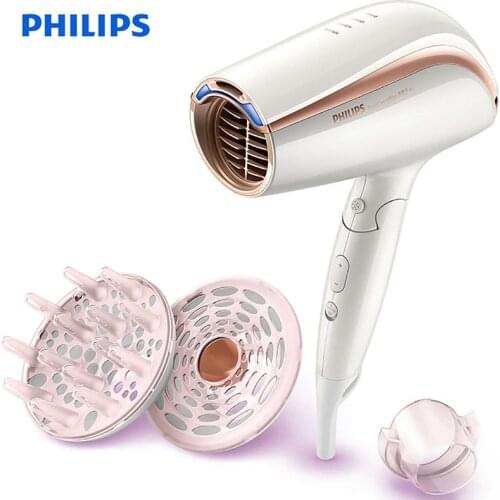 Philips BHC208 Hair Dryer Smart Care Wind Heat Anion Hair Care Hair Dryer 1600W Negative Ion Support Foldable 220V for Household