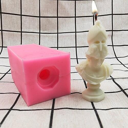 5*8.5*5cm Greek Goddess Athena,The Daughter Of Zeus, Aromatherapy Silicone Candle Mold Epoxy Resin Figure Candle Model JU0112