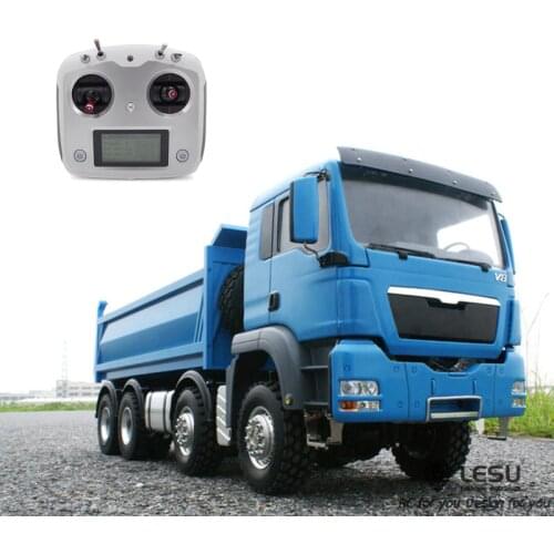 1/14 LESU MAN RC Dumper Truck 8*8 Hydraulic Model i6S Radio Motor ESC THZH0187-SMT4
