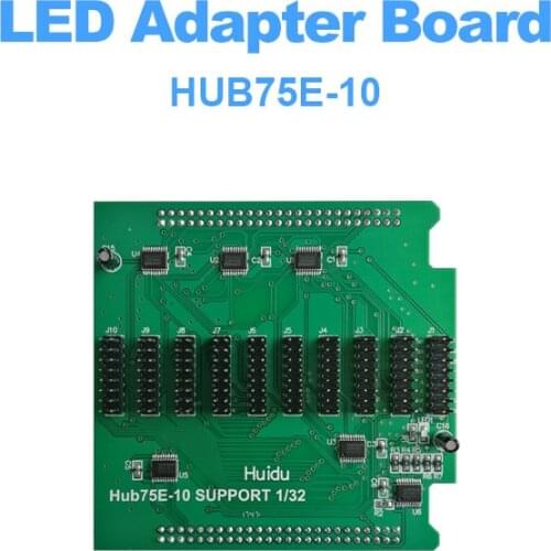 HUB75E HUIDU HUB75E-10 10groups HUB75 interface ports LED controller hub adapter board huidu75E for HUIDU C10 C30