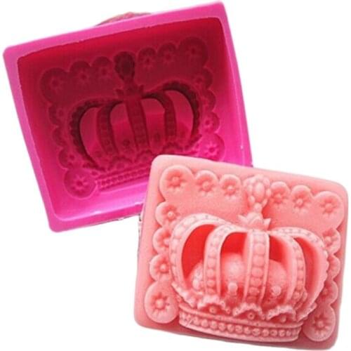 Imperial Crown Soap Mold Silicone Handmade Crown Shaped Baking Fondant Mold Chocolate Cake Decoration Tool H526
