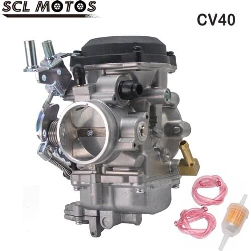 SCL MOTOS 1PC Motorcycle Carb CV40 Keihin 40mm Carburetor Carburador For Harley Dana Electra Glide FatBoy Dyna & FXR 1988-2016