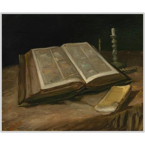 Van Gogh Famous Painting "Still Life with Bible" 5D DIY Diamond Painting Full Square/Round Diamond Embroidery Sale Mpsaic Pic