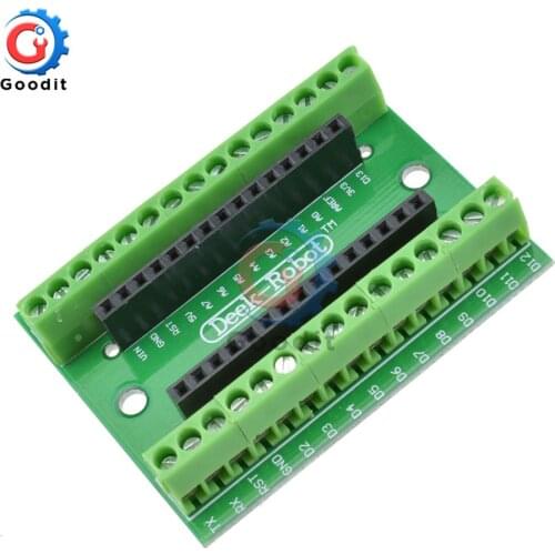 NANO V3.0 3.0 Controller Terminal Adapter Expansion Board NANO IO Shield Simple Extension Plate For Arduino AVR ATMEGA328P