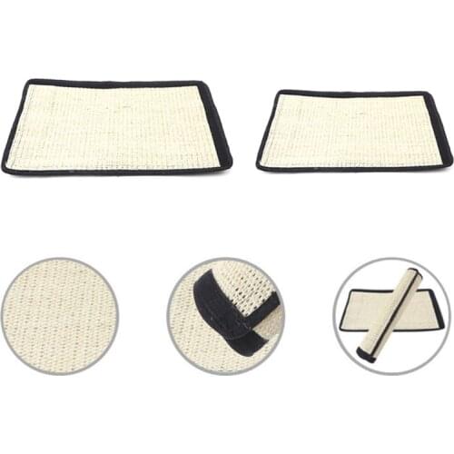Pet Cat Kitten Claw Scratching Play Mat Hanging Bed Sisal Hemp Pad Board Rug For Furniture Protection