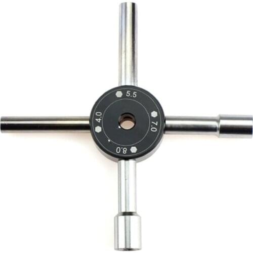 Cross Wrench Maintenance Tool 4mm 5.5mm 7mm 8mm for Wltoys 144001 124018 124019 K989 K969 12428 A959 A959B RC Car