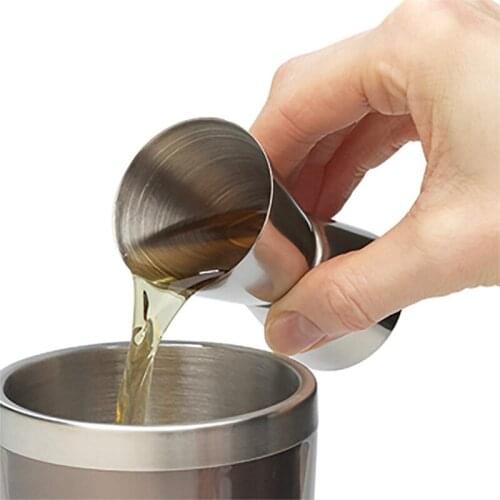 1PCS 25/50ml 15/30ml Measure Cup Jigger Single Double Shot Short Cup Tool Single Double Shot Cocktail Wine Measure Cups