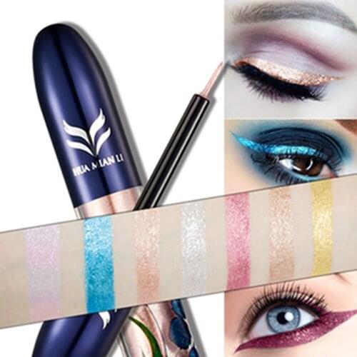 Fashion 7 colors Pearl color eyeliner Eyes Make Up liquid Eye Liner Pen Long Lasting Waterproof colorful Liquid Eyeliner Makeup