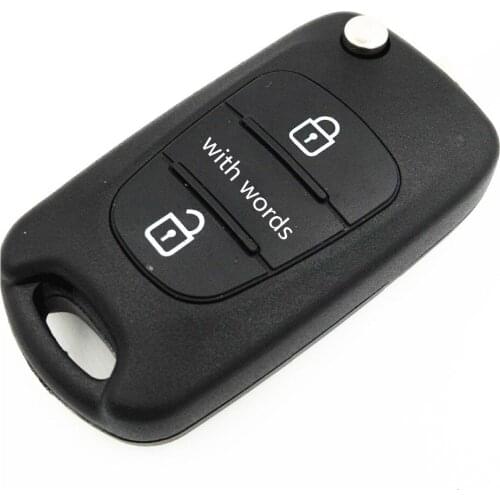 Brand New Uncut Blade 3 Buttons Folding Blank Key Remote Case Fob For Solaris Replacement Flip Car Key Shell Cover