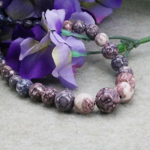 New Crafts Tower Necklace Chain Semi-precious Stone Riverstone Rain Flower Rainbow 6-14mm Fashion Jewelry For Women Girls 15inch