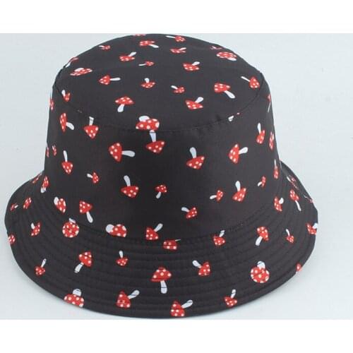 New Fashion Harajuku Punk Black Fisherman Hat Panama Bob Casquette Dragon Print Bucket Hats For Women Men Hip Hop Cap Gorro