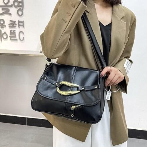 Casual Big Women Shoulder Bags Soft PU Leather Crossbody Bags Femla Handbags 2021 Large Capacity Women Bag Handbags And Purses