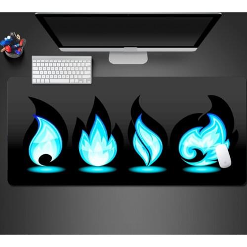 Advanced Cool Selling Bold Blue Fame Mouse Pad Customized Or Wholesale Natural Rubber Lock Edge Large Game Mats To Gamer