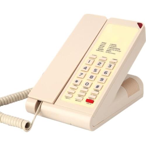 Corded Phone with Speaker, Flash Transfer, Message Extraction, Landline Telephone Waterproof and Moisture-Proof for Hotel Home
