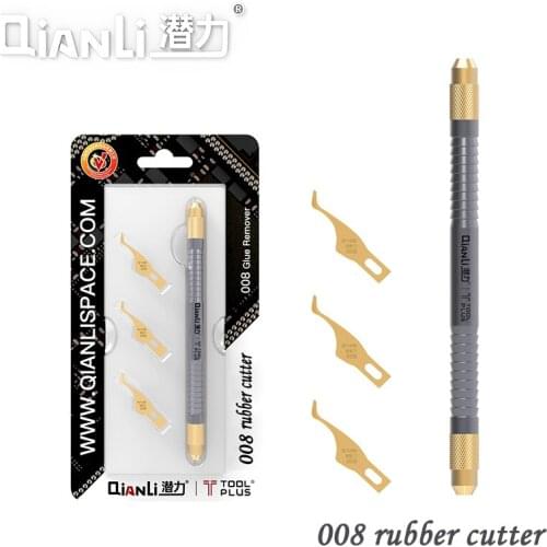 QIANLI Cold Edge 008 Rubber Cutter Hand Grinding Tool Designed for Black Rubber for iphone tools lcd screen oca removal