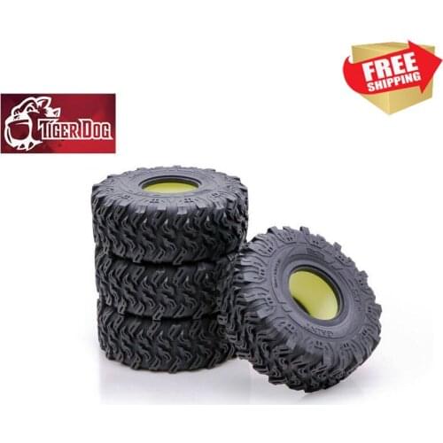 RC Radio control car Tiger Dog 2.2 inch soft tires with foam SCX10 90046 D90 TRX4 option upgrade parts